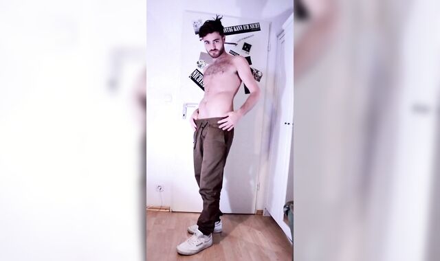 Super Hot + luxurious hairy man presenting fit unshaved assets, spectacular ass & bang-stick. Bearded ultra-cutie, NO JISM