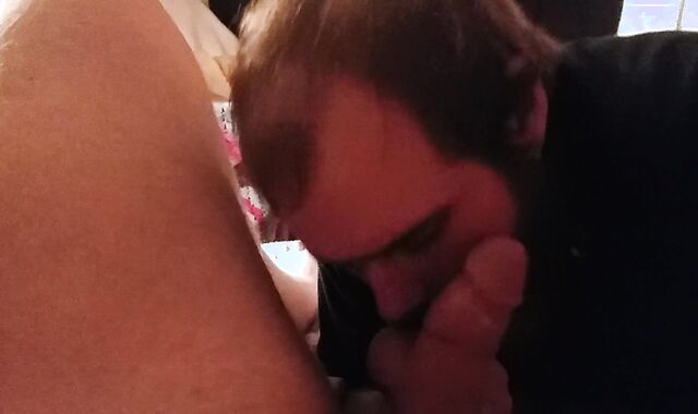 Deep Gargling step-parent's cum-pump