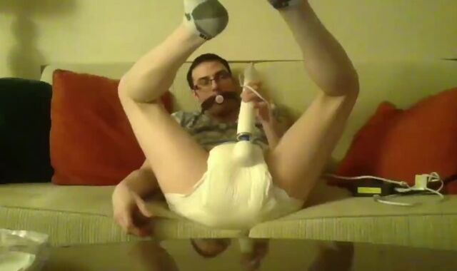 The Only Way a Diaper Homo Should Spunk