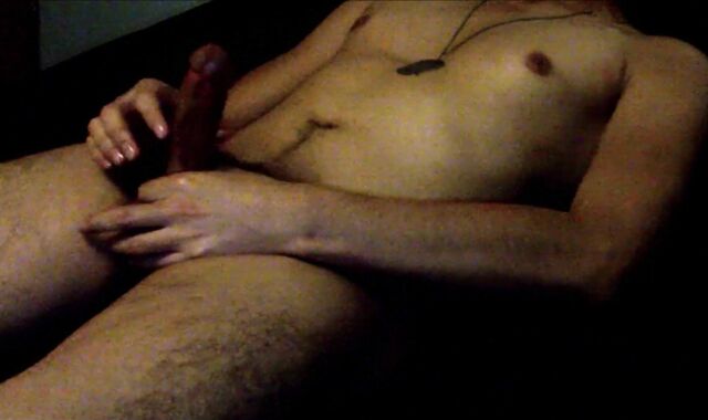 Youthfull Fellow Stroking Rigid