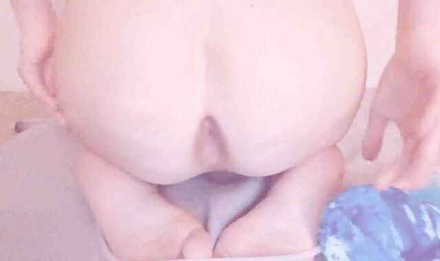 Femboy Up Close Screw Stick Riding