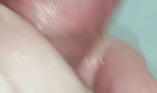 Very First-Ever time sitting on a suction cup poke stick with close ups in the shower