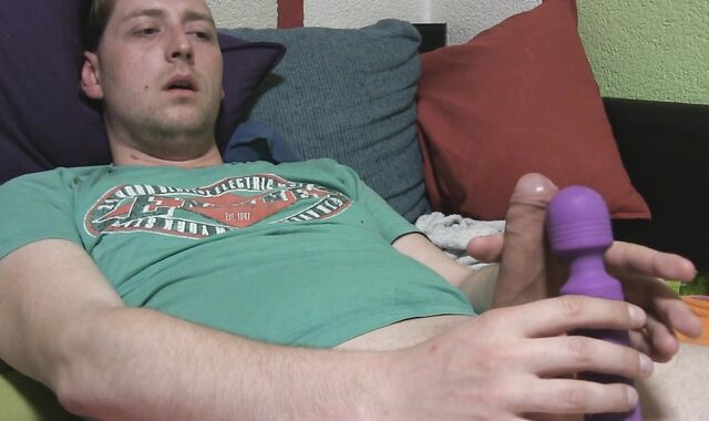 Masturbating Sounding and Vibrating it out (spunk in face)