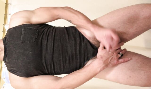 Michael Mission clothed in a sub garb, unclips goods and plays with his beef whistle