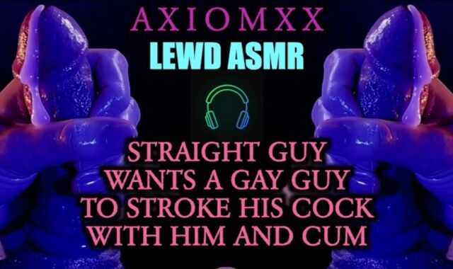 (ASMR LUSTFUL AUDIO) Hetero Fellow Wants a Faggot Boy To Stroke Their Jizz-Pump With Him and Cum