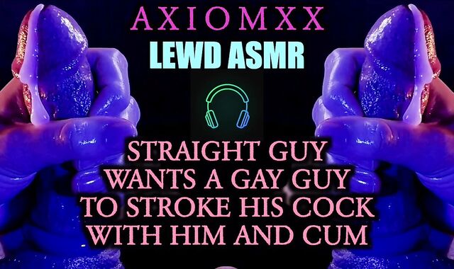 (ASMR LUSTFUL AUDIO) Hetero Fellow Wants a Faggot Boy To Stroke Their Jizz-Pump With Him and Cum