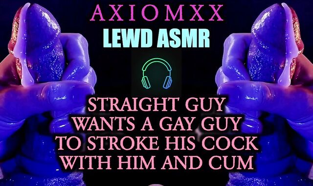 (ASMR LUSTFUL AUDIO) Hetero Fellow Wants a Faggot Boy To Stroke Their Jizz-Pump With Him and Cum