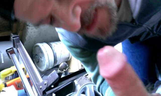 Sucking my hetero homie Blake in his garage.