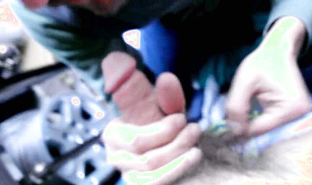 Sucking my hetero homie Blake in his garage.