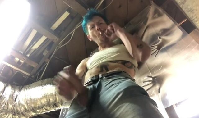 SMOKING AND MUNCHING MY OWN DICK/CUM