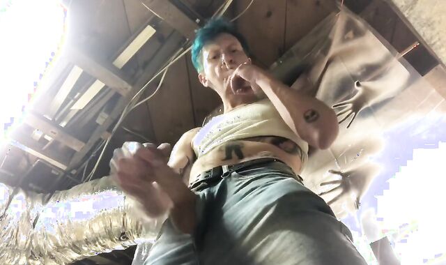 SMOKING AND MUNCHING MY OWN DICK/CUM