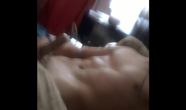 1st time on camera tryina be quiet (sensitized groans + jizm shot)