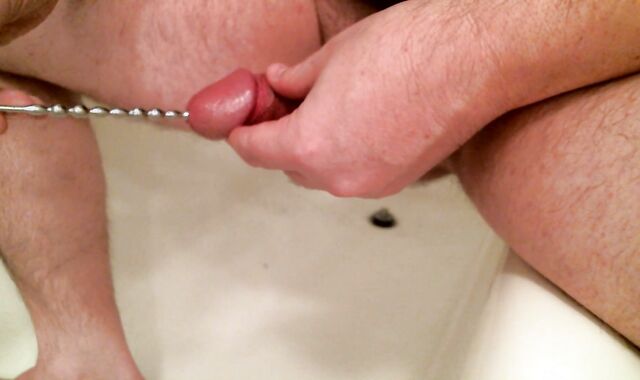 deep urethral sounding and cumming