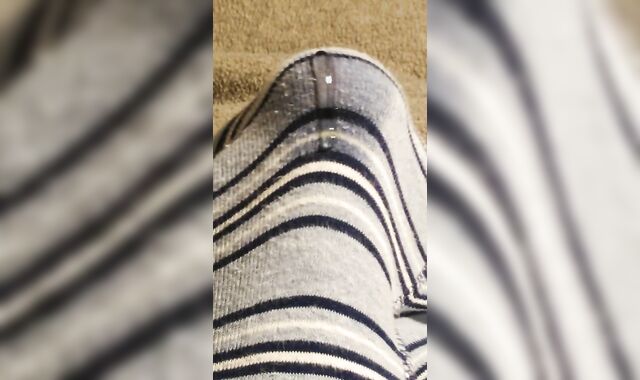 Precum flowing through underwear