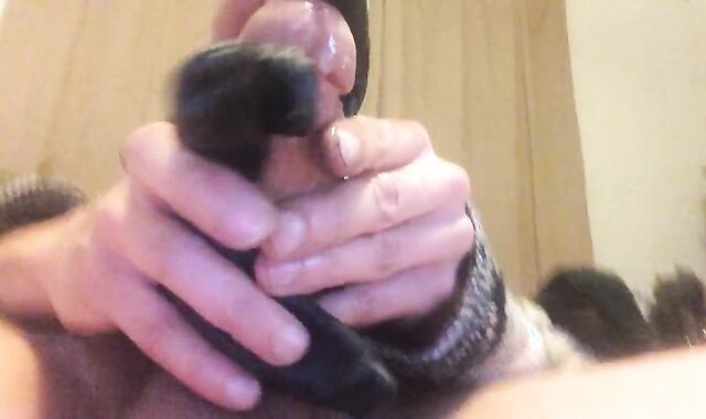 Wanking Off In Wool & Leather With Chisel