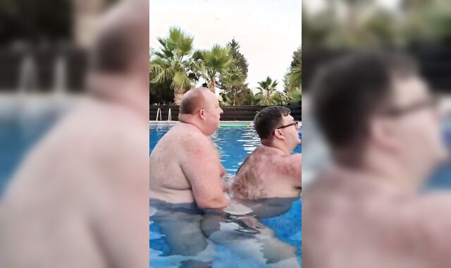 Daddy Screws Fellow In Swimming Pool