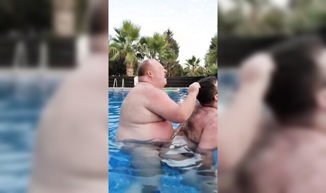 Daddy Screws Fellow In Swimming Pool