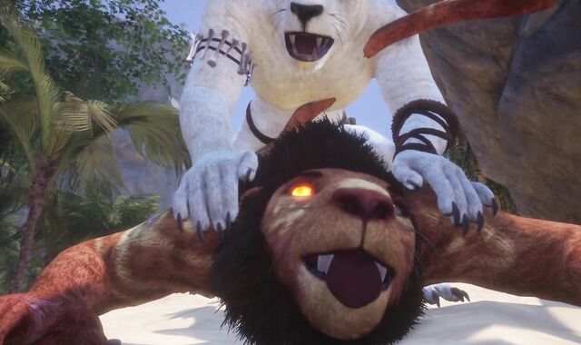 two Homo Male Lions Creaming Each Other (POINT OF SIGHT & Caress Shots) | Ultra-Ultra-Kinky Life Furries