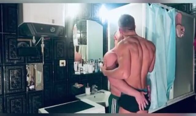 Plowed by stepbrother in the bathroom