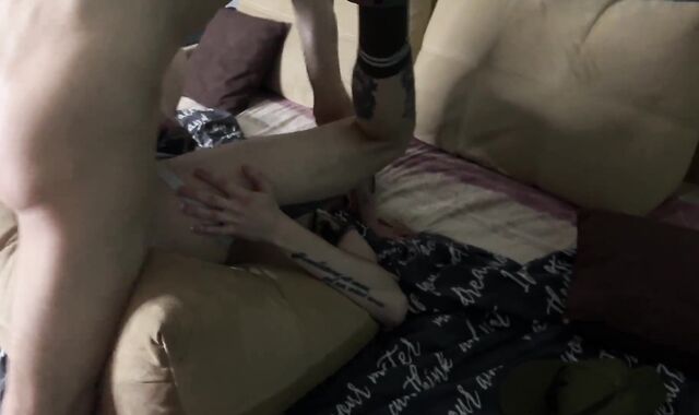 The fellow is porked with two members at once in his narrow donk