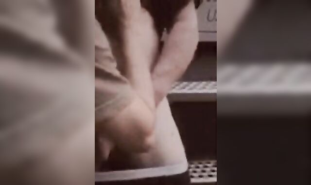 Taking straight trucker wet trouser snake and geyser on the side of the road