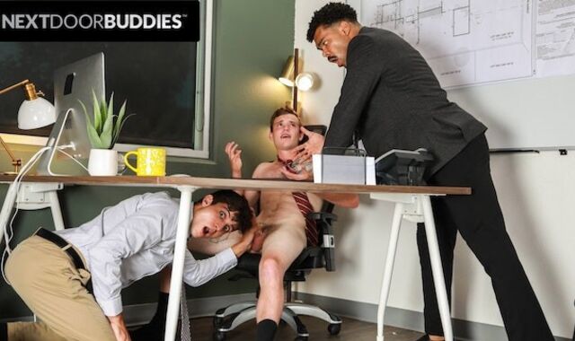NextDoorBuddies - Hairy Man Employess Caught By HUMUNGOUS DARK-HUED TROUSER SNAKE Manager n' ROMPED