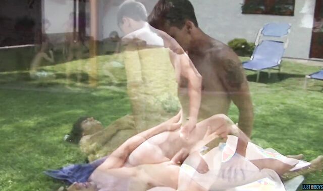 Outdoor ass fucking bang-out with youthfull Aric Hockett and Tristan Tyler