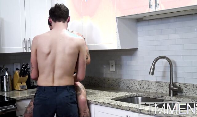 Chance Hart lets Axel Dark-Hued Inner Orgasm Him in the Kitchen