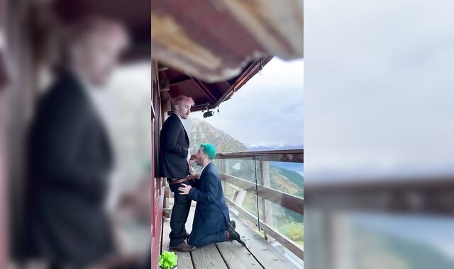 Buddy’s wife went to sofa early at wedding, so he smashed me instead.