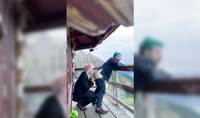 Buddy’s wife went to sofa early at wedding, so he smashed me instead.