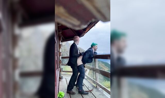 Buddy’s wife went to sofa early at wedding, so he smashed me instead.