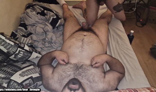 Wool Caked wolf packs my butt with jizz