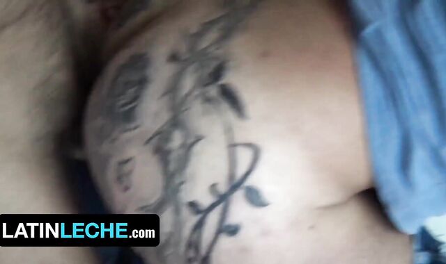 First-Timer Latino David Gets His Tatted Culo Banged By Stranger On Camera - Brazilian Leche