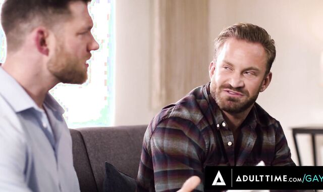 ADULT TIME - Doc Caden Jackson Gives Heterosexual Customer Bruce Jones His Highly First-Ever-Ever Faggot Assfuck Practice