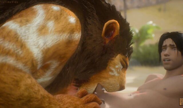 Lion Wooly Knotting Twunk Man (Fag Wool Caked)