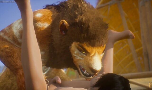 Lion Wooly Knotting Twunk Man (Fag Wool Caked)