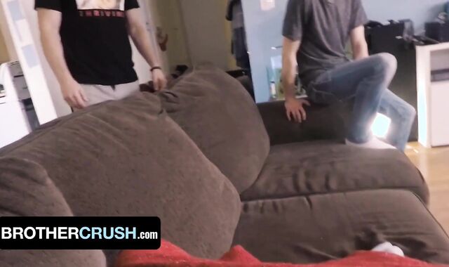 Lollipop Thirsty Boys Zach Brenton & Conor Halsted Spit On Their Step Step-Brother-In-Law's Veiny Man-Meat - BrotherCrush