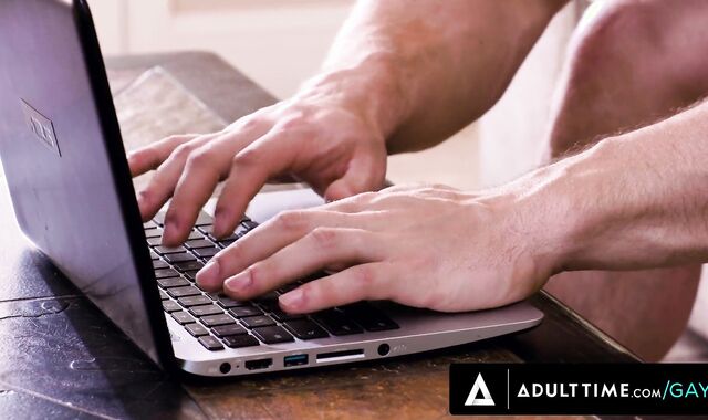 ADULT TIME - Nosey Gay-For-Pay Homies Collin Simpson and Jim Fit Jerk and Attempt Caboose Shagging Fuckfest Together