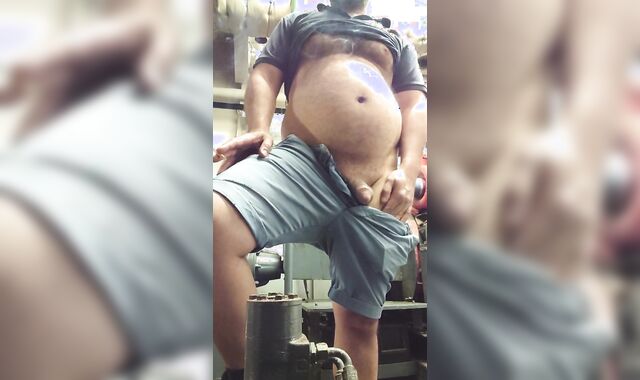 Furry furry guy! At Work! Super can't wait