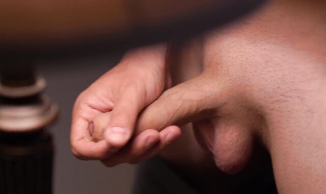 Nobody's gonna know :) late night masturbating my trouser snake