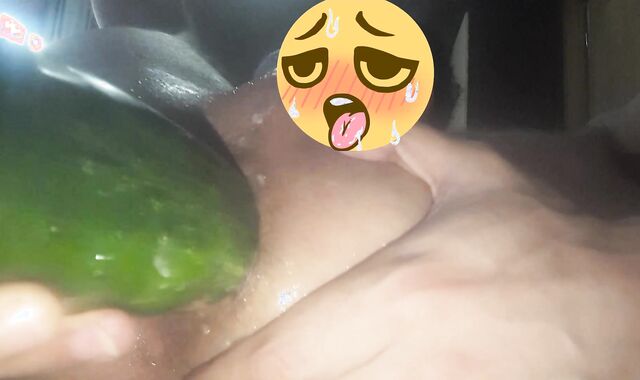 Cucumber anal gape destroyed butt