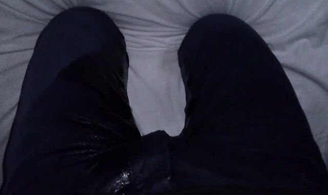 Piss Bony Jeans on the Bed