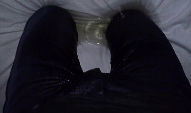 Piss Bony Jeans on the Bed