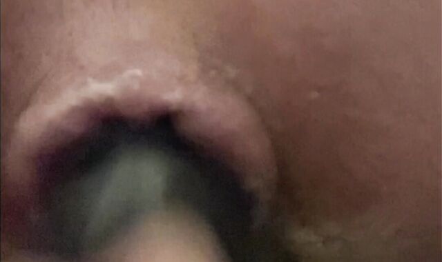 Intense ass-fuck foray climaxes from rock rock-hard and deep pounding