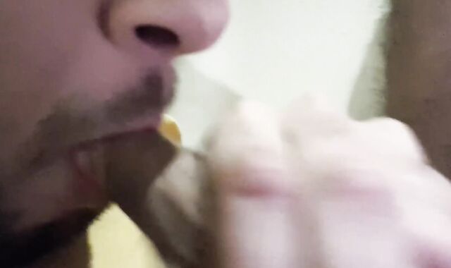 Self Inhale My Own Petite Sausage. Alone at Home.