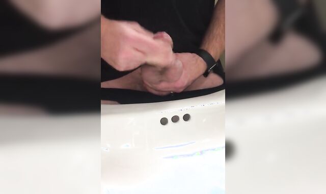 Witness my Sluggish uncut jizz-pump taking a pee in the drown @ work. Then nearly blasted a ball nut sack trying to Spunk