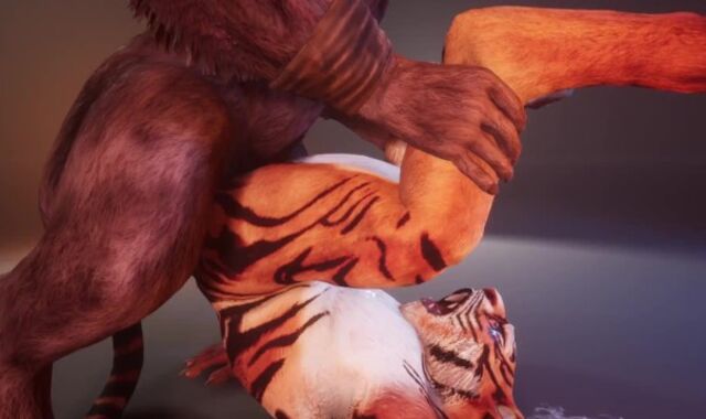 [Fart Fetish] Minotaur Blows A Stream Inside Tiger Man After Very First-Ever Sitting on His Face | Insatiable Life Furry