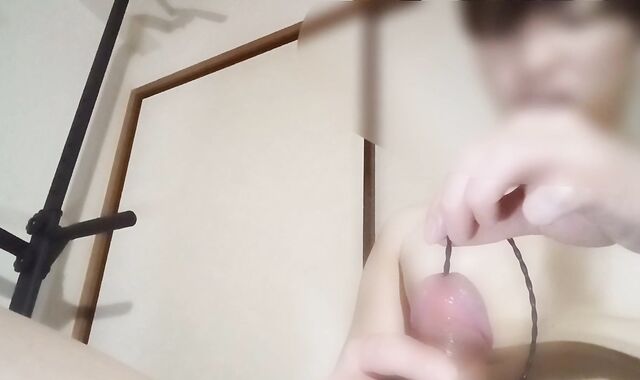 【尿道】尿道オナニーでペニスプラグ全部入っちゃって悶絶【オナニー】 Urethral getting off gets all the hard-on rump-corks in and sinks into a faint in ag
