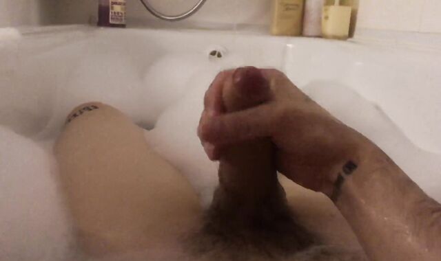 The guy loosened in a crimson-super-fucking-hot bath and came