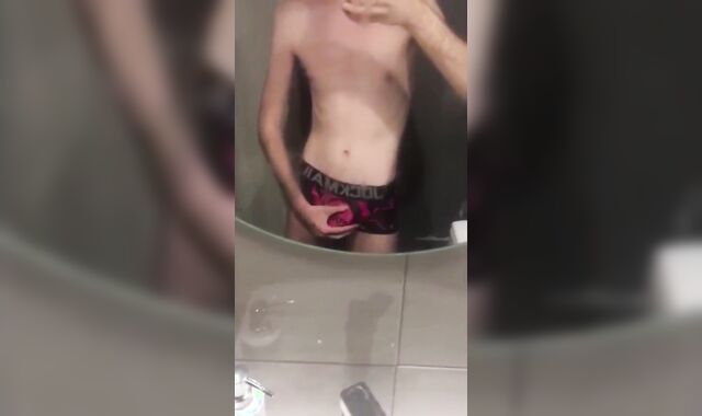 Bony Twunk boy masturbate compilation